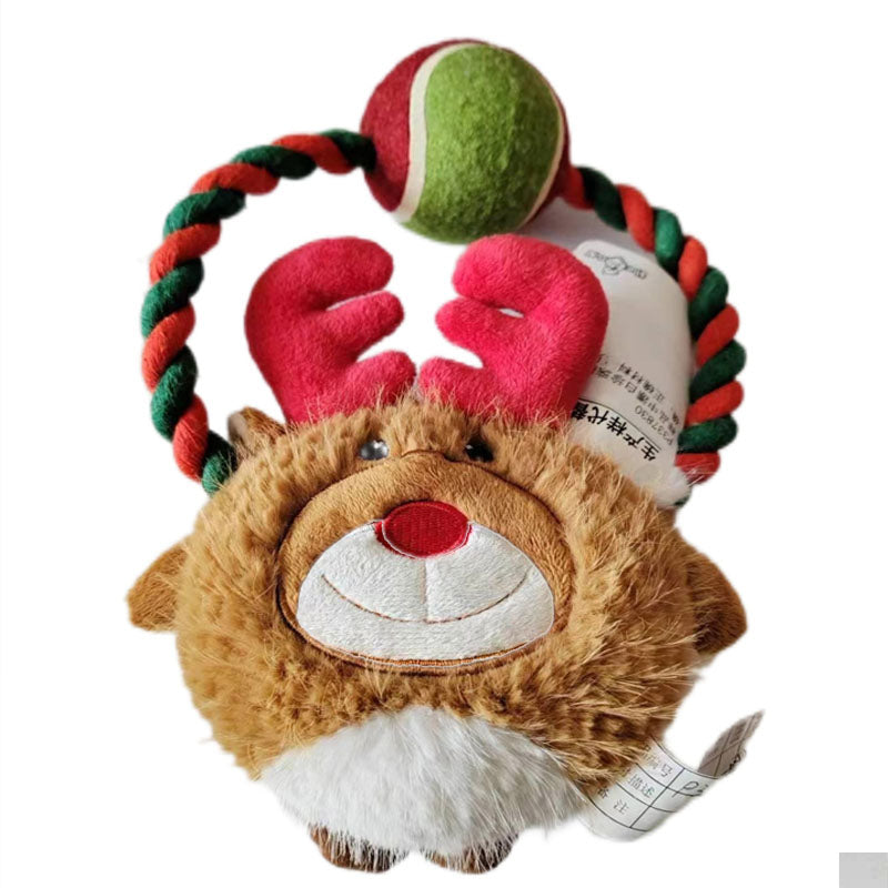 MRLA-071 Pet Plush Toy Cat Dog Puzzle Toy Cute Animals Bite Resistant Interactive Squeaky Pet Dog Teeth Cleaning Chew Toy Pet Supplies