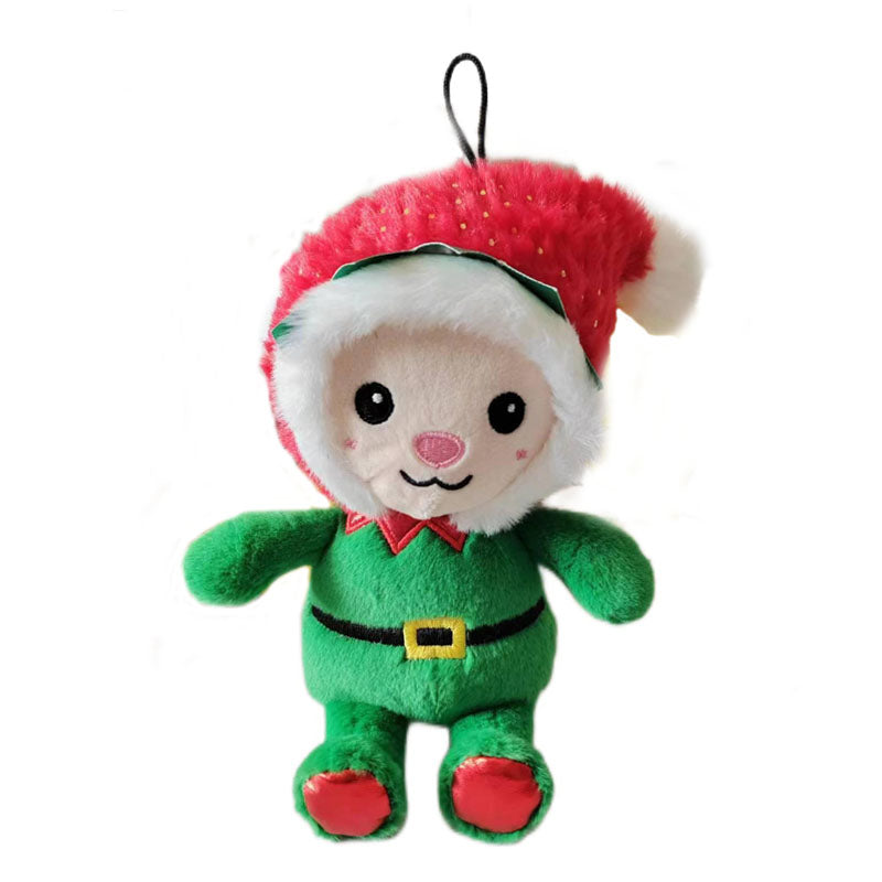 MRLA-064 Pet Plush Toy Cat Dog Puzzle Toy Cute Animals Bite Resistant Interactive Squeaky Pet Dog Teeth Cleaning Chew Toy Pet Supplies