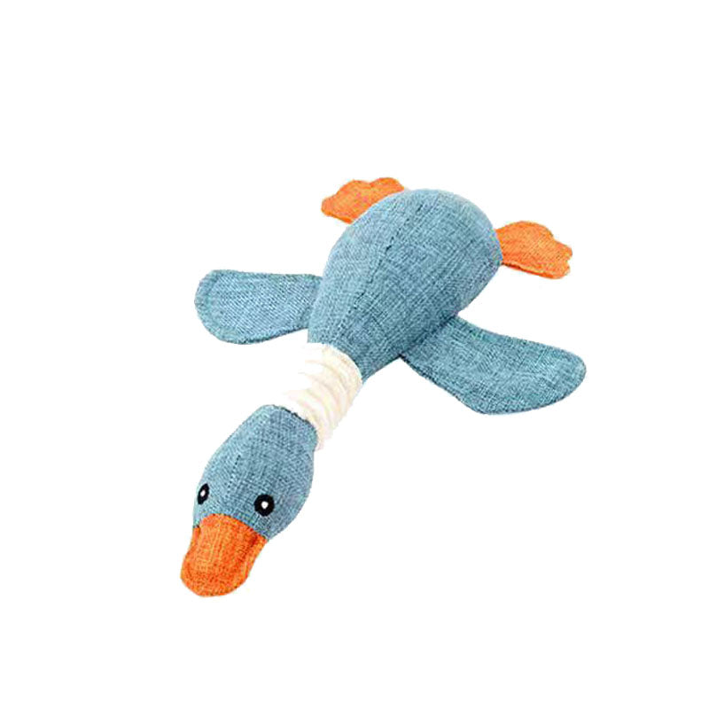 MRLA-005 Pet Plush Toy Cat Dog Puzzle Toy Cute Animals Bite Resistant Interactive Squeaky Pet Dog MRLA-005Teeth Cleaning Chew Toy Pet Supplies