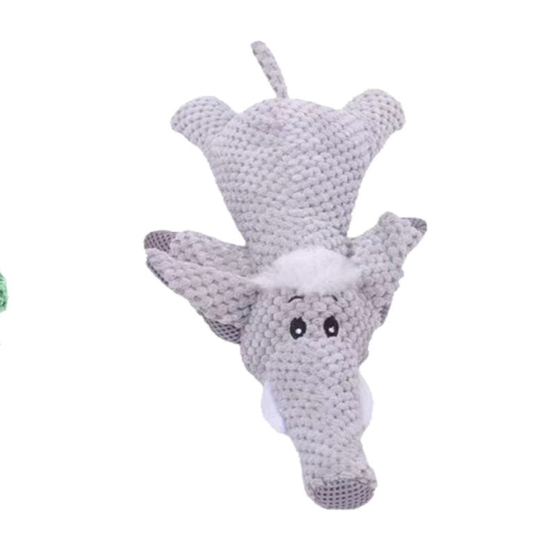 MRLA-007 Pet Plush Toy Cat Dog Puzzle Toy Cute Animals Bite Resistant Interactive Squeaky Pet Dog Teeth Cleaning Chew Toy Pet Supplies