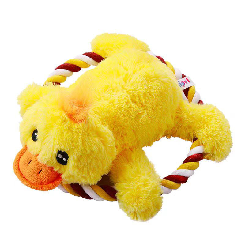 MRLA-012 Pet Plush Toy Cat Dog Puzzle Toy Cute Animals Bite Resistant Interactive Squeaky Pet Dog Teeth Cleaning Chew Toy Pet Supplies