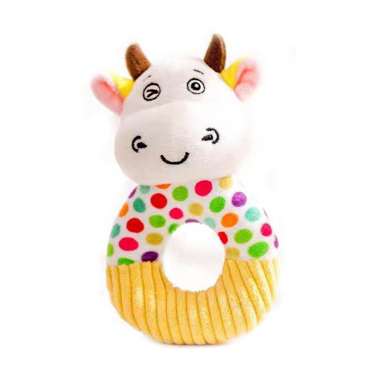 MRLA-019 Pet Plush Toy Cat Dog Puzzle Toy Cute Animals Bite Resistant Interactive Squeaky Pet Dog Teeth Cleaning Chew Toy Pet Supplies