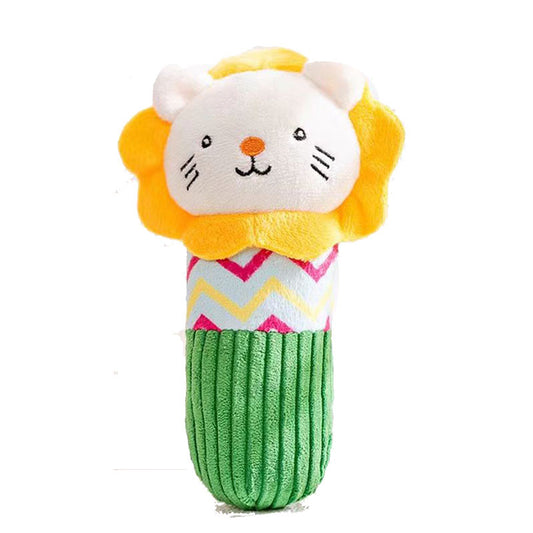 MRLA-017  Pet Plush Toy Cat Dog Puzzle Toy Cute Animals Bite Resistant Interactive Squeaky Pet Dog Teeth Cleaning Chew Toy Pet Supplies